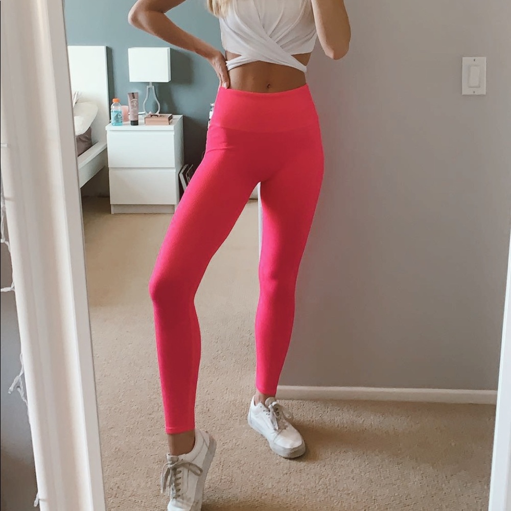 Fabletics Neon Pink Leggings